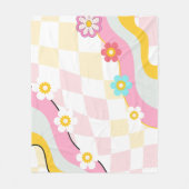 レトロでかわいいバケーションギフト ビーチタオル ブライズメイド フリースブランケット (正面)