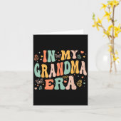 レトロでかわいい私の祖母の時代の母の日 女性 カード (黄色い花)