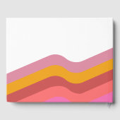 レトロでかわいい70年代の花柄MOD ゲストブック (裏面)