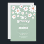 レトロでカワイイ 70年代スタイルの誕生日招待状 招待状<br><div class="desc">お子様の2歳の誕生日をおしゃれに、ファンキーに、そして完全に70年代スタイルの「ツー グルーヴィー」誕生日招待状でお祝いしましょう。エキセントリックで楽しいボホスタイルのタイポグラフィーと、誰もが好きなシックなビンテージカラーが特徴です。</div>