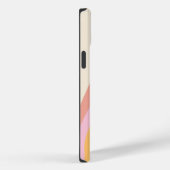 レトロでガーリーな波とお名前のカスタマイズ Case-Mate iPhoneケース (裏面 / 右)