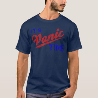レトロでクールなパニック 慌てず冷静に 面白いパーカー Tシャツ