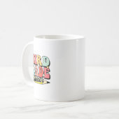 レトロでグルービーな小学3年生担任 初めての授業 3年生 コーヒーマグカップ (正面左)