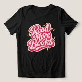 レトロでグルービーな本好きのTシャツ、もっと本を読もう トライブレンドTシャツ