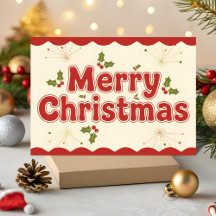 レトロでグルービーな赤いメリークリスマス