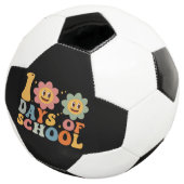 レトロでグルービーな100日間先生キッズ サッカーボール (3/4)