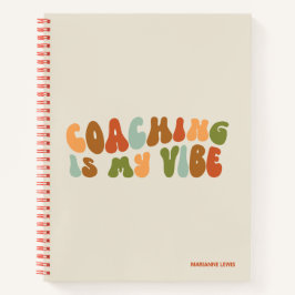 レトロでグルーヴィーなコーチングが私のスタイル、コーチ ノートブック