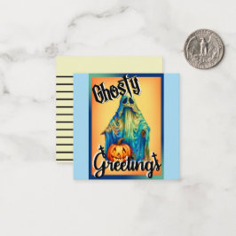 レトロでユーモアのあるハロウィンカード ノートカード
