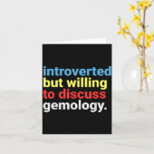 レトロで内向的だけど宝石学が好きで面白い カード (黄色い花)