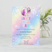 レトロで彼女の母の時代の赤ちゃんシャワー招待状 招待状 (スタンド正面)