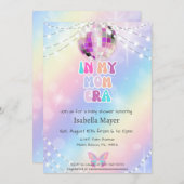 レトロで彼女の母の時代の赤ちゃんシャワー招待状 招待状 (正面/裏面)