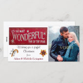 レトロで最も素晴らしいクリスマス シーズンカード (正面/裏面)