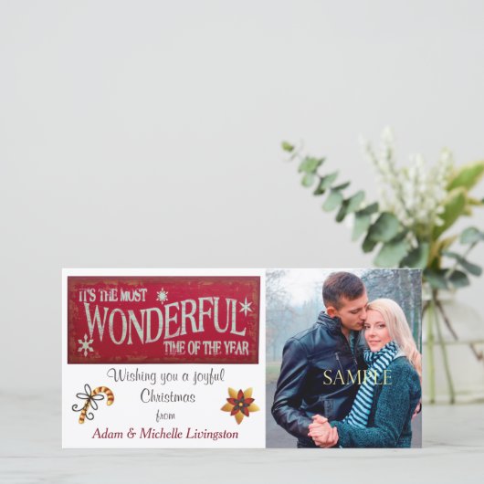 レトロで最も素晴らしいクリスマス シーズンカード (スタンド正面)