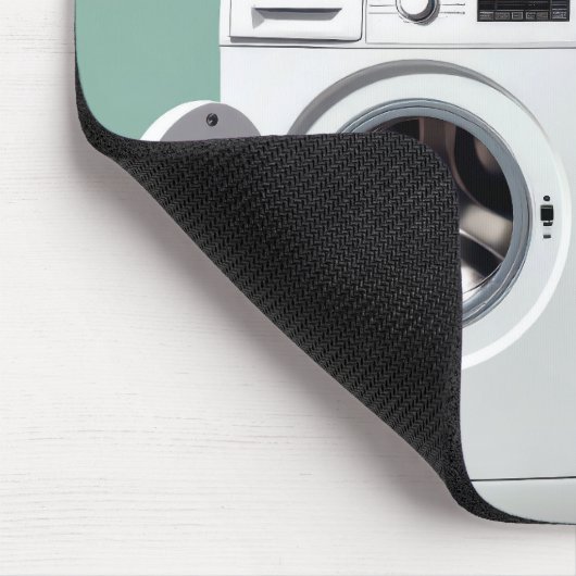 レトロで洗濯物取り救済付けの女性 マウスパッド (コーナー)