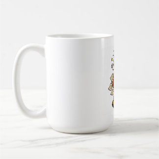 レトロで無秩序なOLとコーヒーのステッカー コーヒーマグカップ