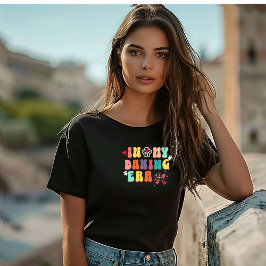 レトロで私のベーキング時代groovy Tシャツ