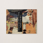 レトロで面白い ブライズシャワー/新築パーティー ジグソーパズル (横)