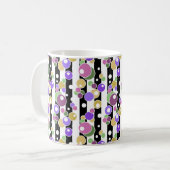 レトロとストライプの水玉模様 コーヒーマグカップ (正面左)