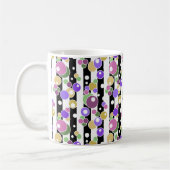 レトロとストライプの水玉模様 コーヒーマグカップ (左)