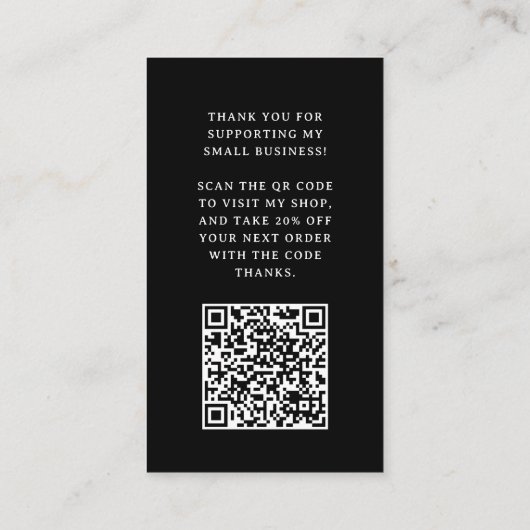 レトロとボホ |ごブランディングありがとうございました 名刺 (裏面)