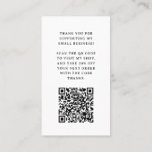 レトロとボホ |ごブランディングありがとうございました 名刺 (裏面)