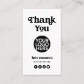 レトロとボホ |ごブランディングありがとうございました 名刺 (正面)