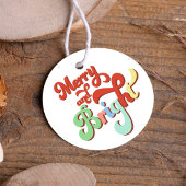 レトロとメリーブライトクリスマスカスタム フェイバータグ