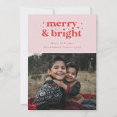 レトロとメリーブライトファミリークリスマス シーズンカード (正面)