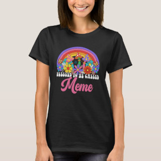 レトロと呼賛美ばれるミームレインボーGroovyお尻 Tシャツ