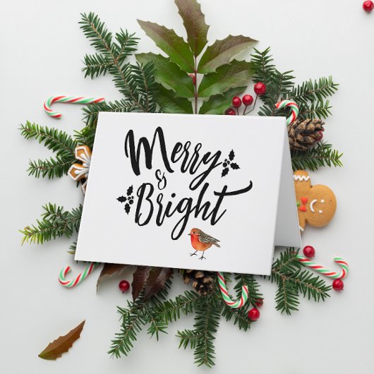 レトロと明メリーるい赤ロビンミニマリストタイプ シーズンカード