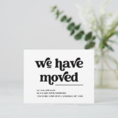 レトロとBoho白黒の動きの発表 ポストカード (スタンド正面)