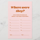 レトロどこ彼らはブライダルシャワーゲーム (正面)