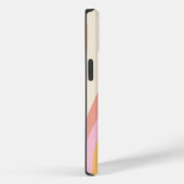 レトロなおしゃれな波とお名前のカスタマイズギフト Case-Mate iPhoneケース (裏面 / 右)