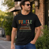 レトロなおじさん(Funcle)の定義 おもしろTシャツ Tシャツ