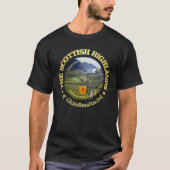 レトロなおもしろスコットランドハイランド地方 Tシャツ (正面)
