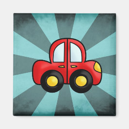 レトロなおもちゃの自動車アート マグネット