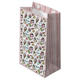 レトロなお菓子 - ホワイト スモールペーパーバッグ