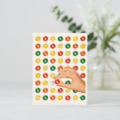 レトロなお菓子 ポストカード (スタンド正面)