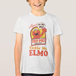 レトロなくすぐってエルモのウェイビング グラフィック トライブレンドTシャツ