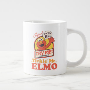 レトロなくすぐってエルモのグラフィック ジャンボコーヒーマグカップ