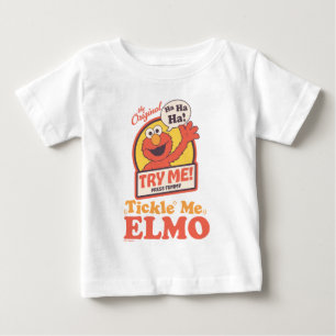 レトロなくすぐってエルモのグラフィック ベビーTシャツ