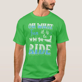 レトロなそり遊びの冬のスポーツ仲間 Tシャツ