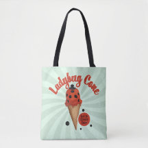 レトロなアイスクリームアートが可愛いテントウムシのデザイン | Whimsical Ladybug