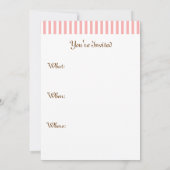 レトロなアイスクリームソーダパーティーの招待状 招待状 (裏面)