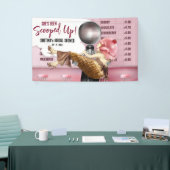 レトロなアイスクリーム屋が買収された 横断幕 (トレードショー)