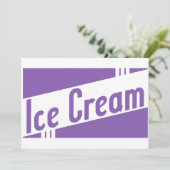 レトロなアイスクリーム 招待状 (スタンド正面)