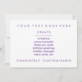 レトロなアイスクリーム 招待状 (裏面)