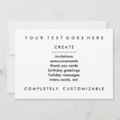 レトロなアイスクリーム 招待状 (裏面)