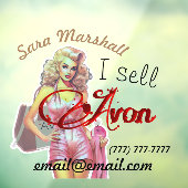 レトロなアボン販売員 ウィンドウサイン (シート3)