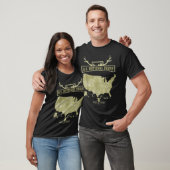 レトロなアメリカ国立公園地図 - ビンテージ アメリカ Tシャツ (ユニセックス)